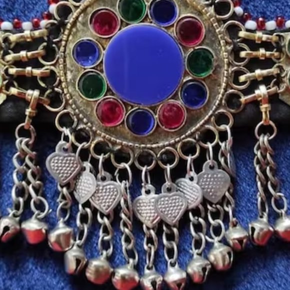 Afghan Kuchi Bells Matha Patti, Headpiece, Hair Jewelry - Picture 3 of 7